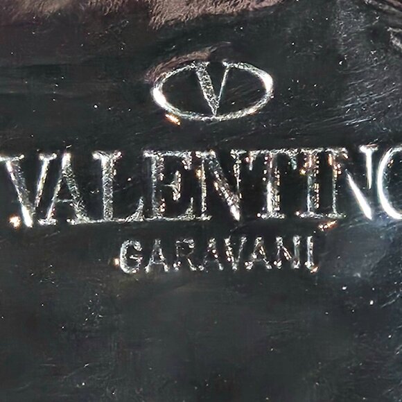 Valentino Garavani Bow Top Handle Bag • Rare Snakeskin Jacquard • Italy - Picture 11 of 16